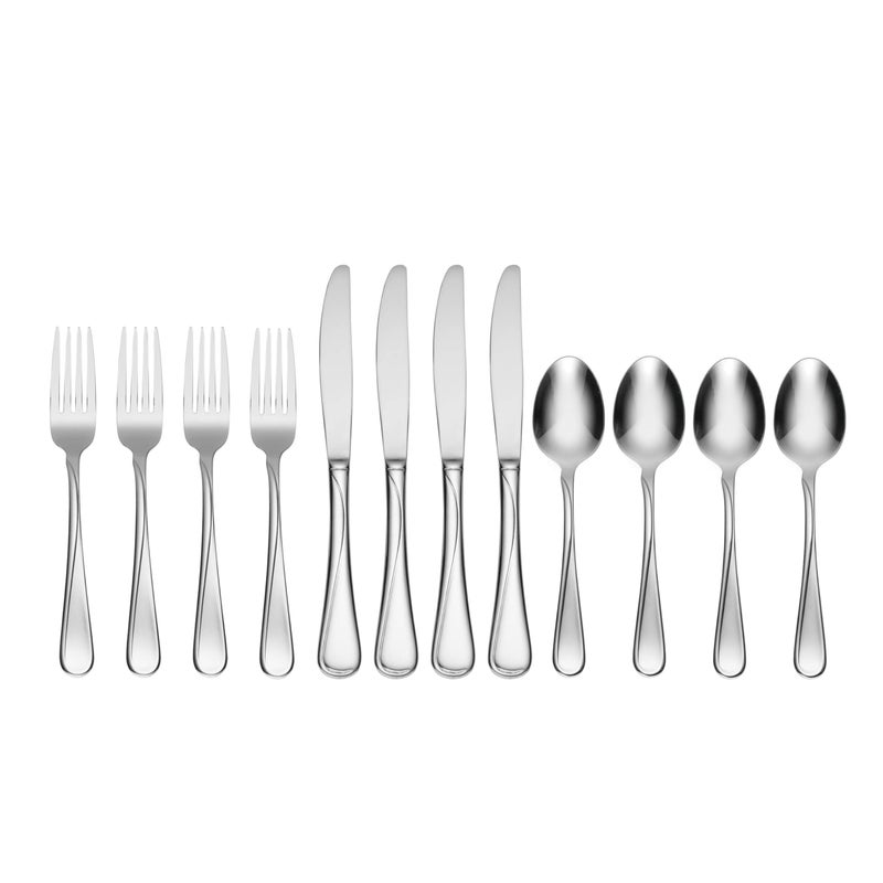 Oneida Flight 12-Piece Stainless Steel Flatware Set, Service for 4 - Image 2
